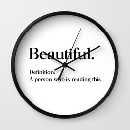 Beautiful Definition Wall Clock
