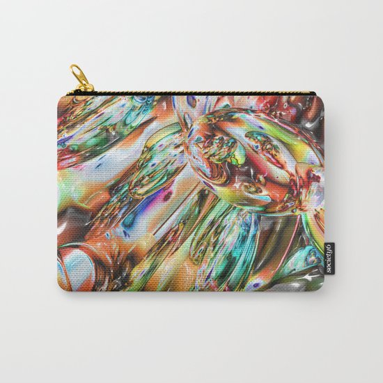 Colorful Melted Glass Carry-All Pouch