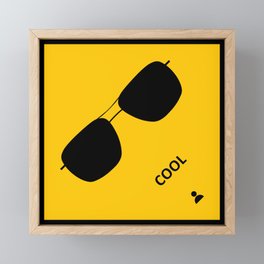 Caution: Cool! Framed Mini Art Print