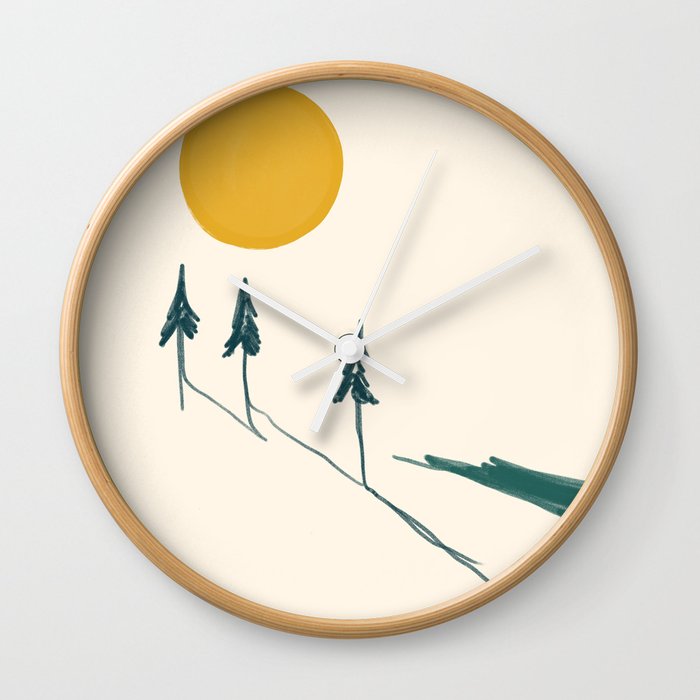 The Forest Tree Line Wall Clock