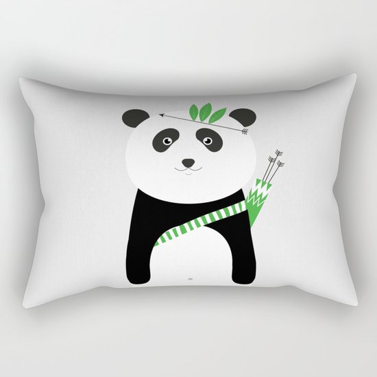 Be brave - panda Rectangular Pillow