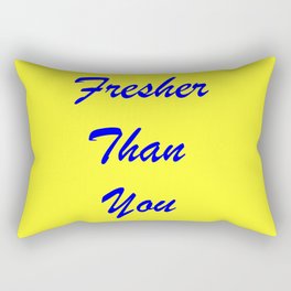 Fresher Than You Yellow & Blue Rectangular Pillow