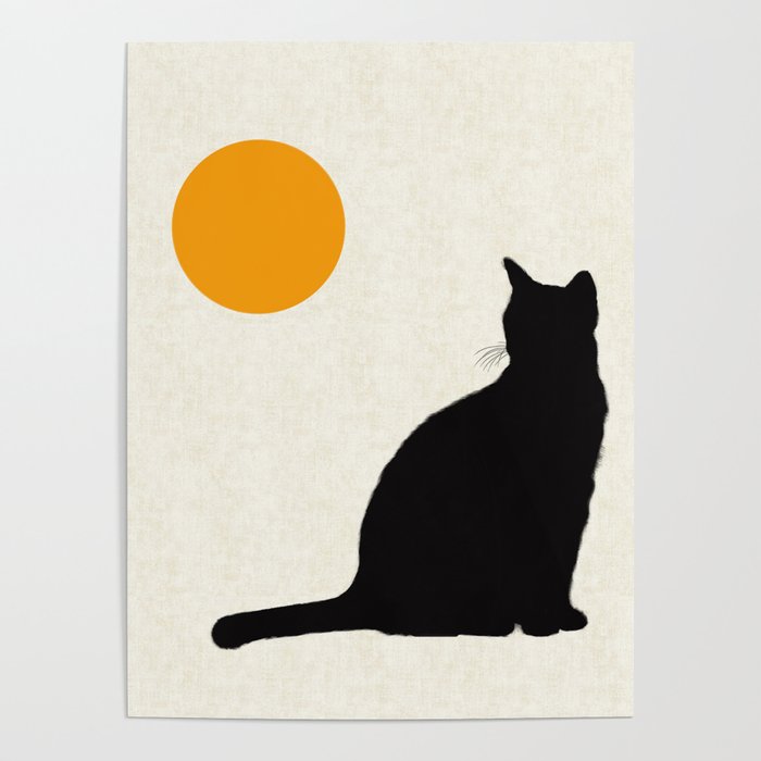 My Beloved Cat Minimalist Graphic Design Poster