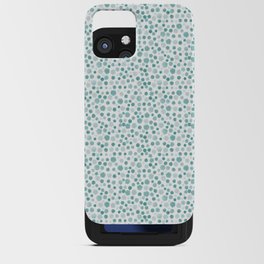 Mint Watercolor Dots - Aqua, Teal, Mint, Blue iPhone Card Case