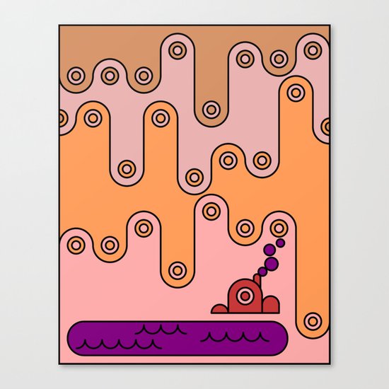 My house by the great acid lake Canvas Print