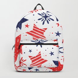 Red, White & Blue Patriotic Stars Backpack