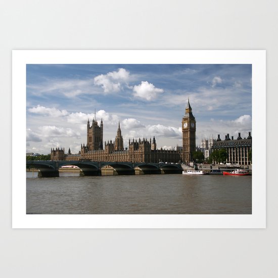 Houses of Parliament, London, UK Art Print