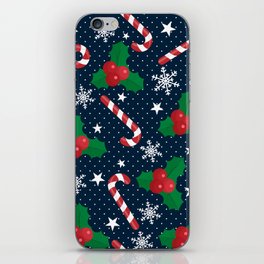 Christmas Seamless Candy and Berries 02 iPhone Skin