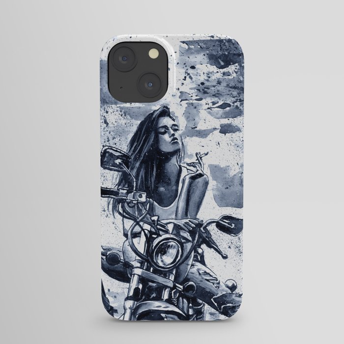 Biker Girl iPhone Case