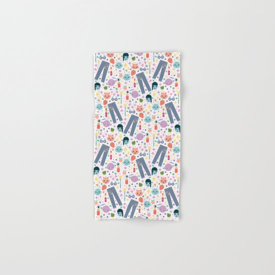 Patched Jeans Hand & Bath Towel