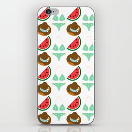 Summer Beach And Watermelon iPhone Skin