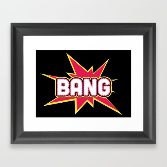 BANG! Framed Art Print