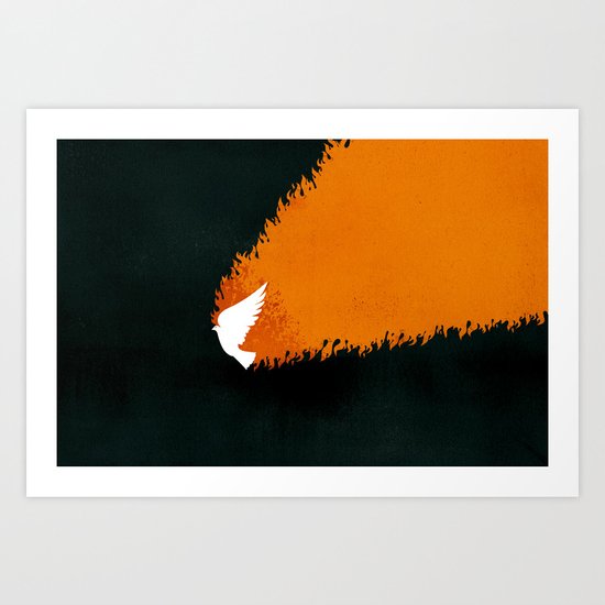 Tongues of Fire (by Brian Danaher) Art Print