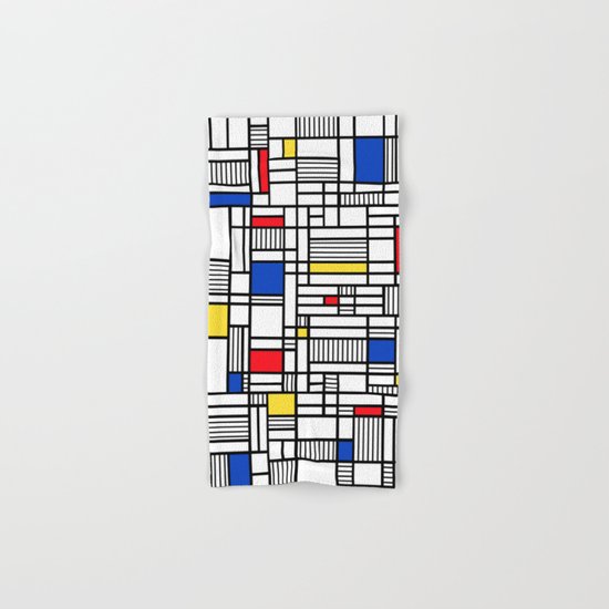 Map Lines Mond Hand & Bath Towel