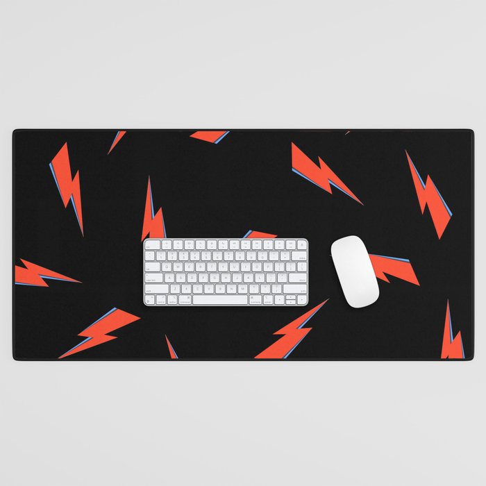 Bolts - Dark Background Desk Mat