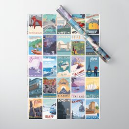 Travel the World Wrapping Paper