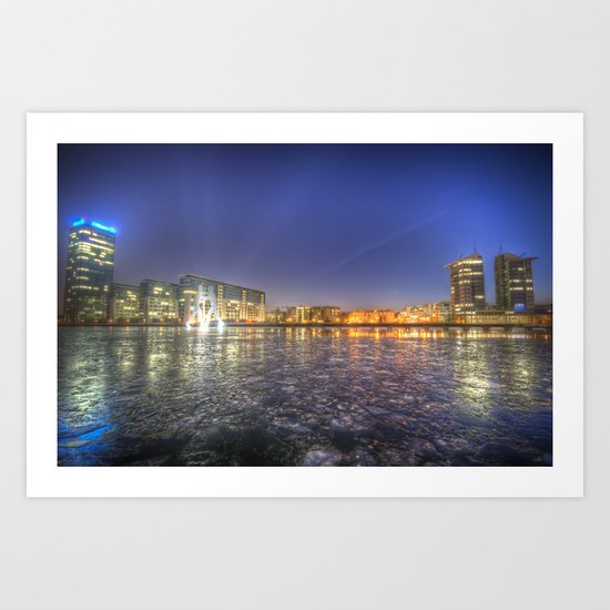 Winter nights Art Print