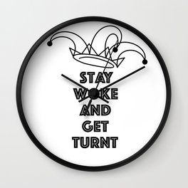 Stay Woke Wall Clock