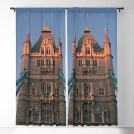 Great Britain Photography - Sunset Shining On The Tower Bridge In London Blackout Curtain