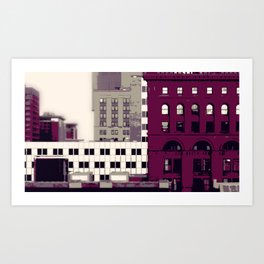 City In Perspective Art Print