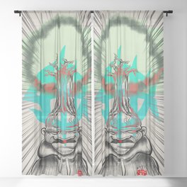 ROOTZ AIRLINES Sheer Curtain