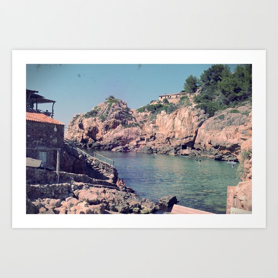 Hidden Coves On Spanish Islands Art Print