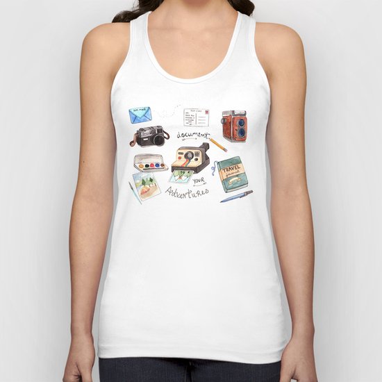 Document Your Adventures Unisex Tank Top
