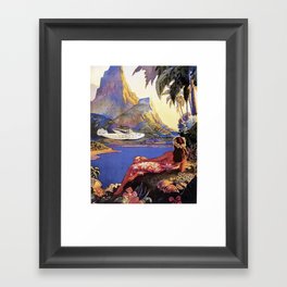 Tropical Island Travel Framed Art Print
