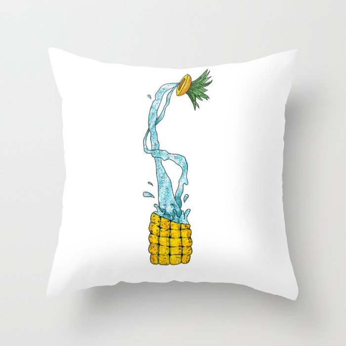 Exploding Pineapple Throw Pillow