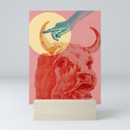 Touching The Horns Mini Art Print