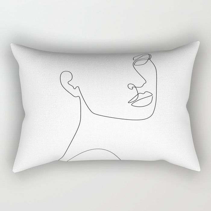Girl Next Door Rectangular Pillow by Explicit Design Society6