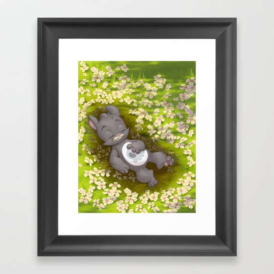 Flowery Death Framed Art Print