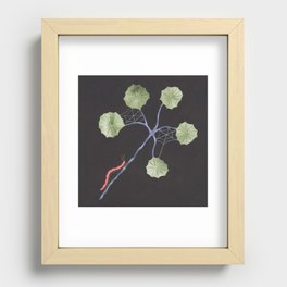Caterpillar and Branch Recessed Framed Print