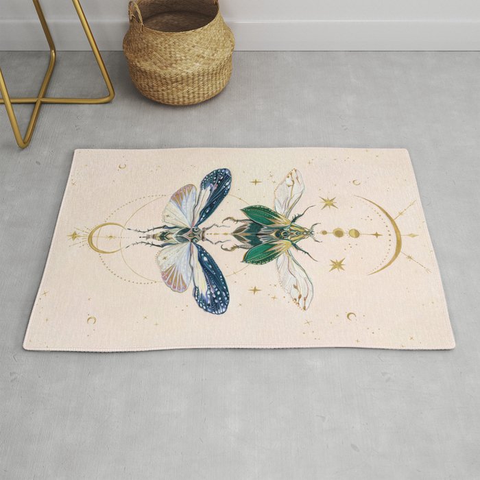 Moon insects Rug