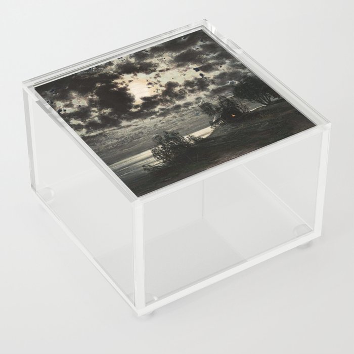 Fanny Churberg Moonlight Landscape Kuutamomaisema Acrylic Box