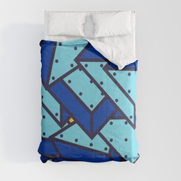 Geometric Pop Abstract Art 80's Comforter
