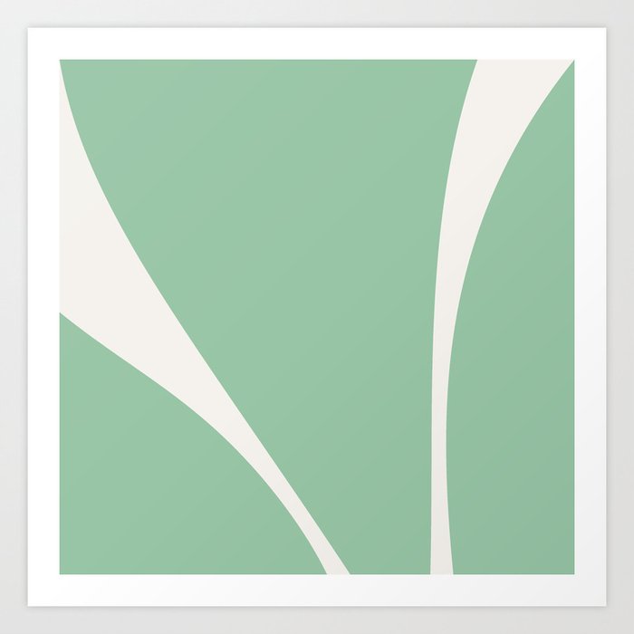 Minimalist Plant Abstract LVII Art Print