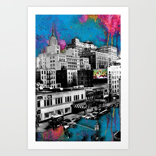 Paint The Town Art Print