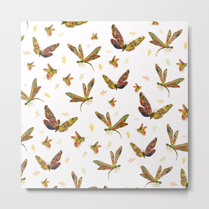 Colourful insects Metal Print