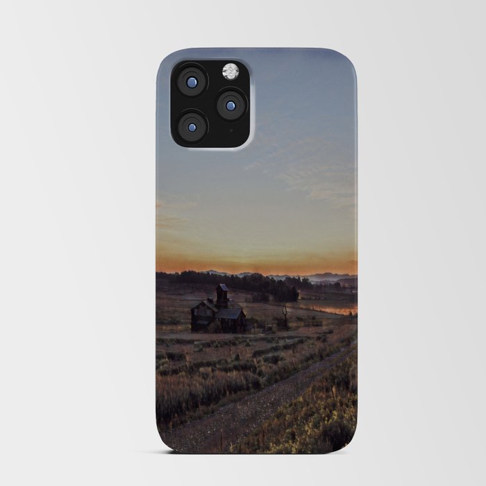 Countryside at sunset iPhone Card Case