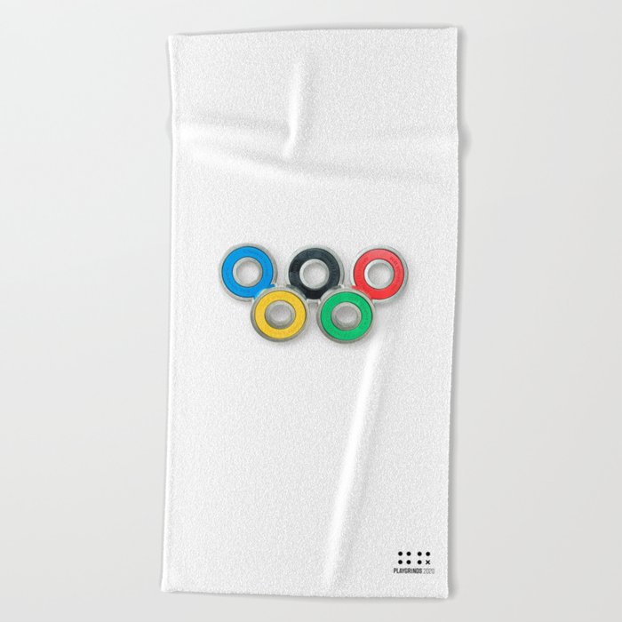 Skateboarding x Olympics Beach Towel