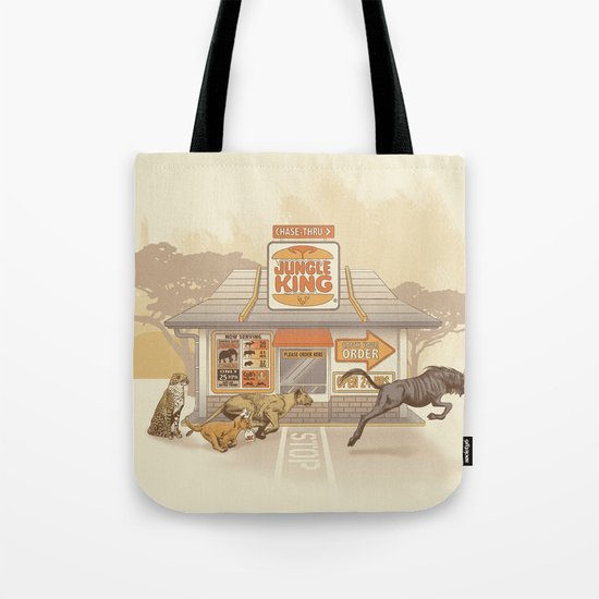 Fast Food (Jungle King) Tote Bag