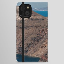 Coastline of Santorini | Volcanic Island & the Sea | Cycladic Islands of Greece, Europe | Landscape and Travel Photography iPhone Wallet Case