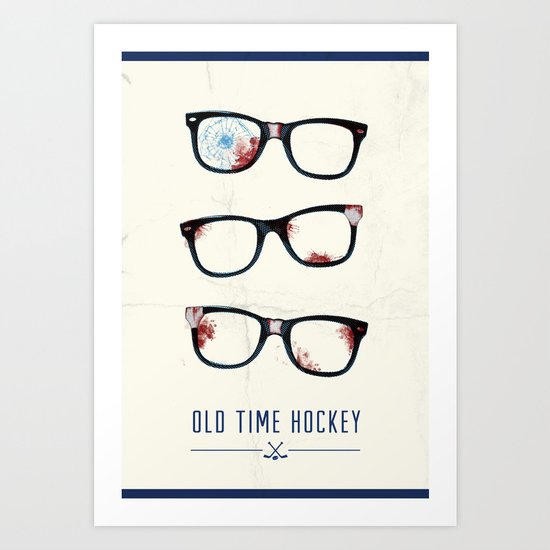 Slapshot - Old Time Hockey Art Print