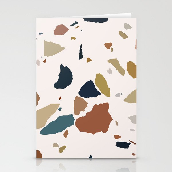 Big Terrazzo Pattern Stationery Cards