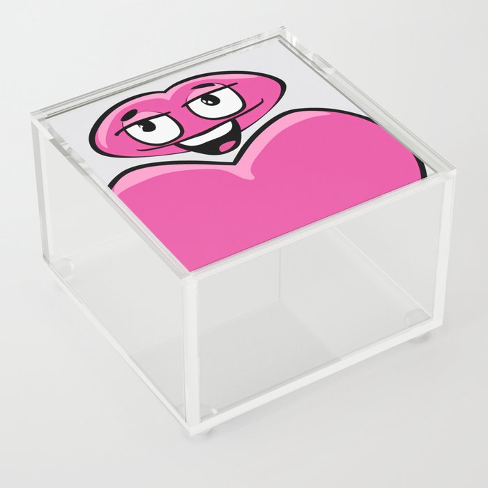 Big Pink Heart  Acrylic Box