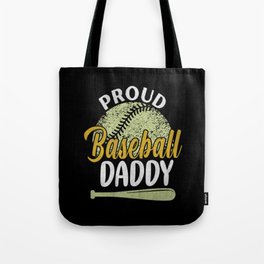 Proud baseball Daddy retro Fathers day 2022 Tote Bag