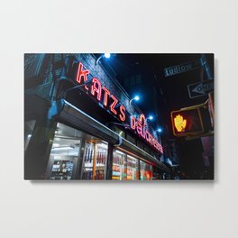 Katz Deli NYC Metal Print | Wanderlust, Neon, Present, Newyork, Art, Gift, Katzdeli, Whenharrymetsally, Bigapple, Digital 