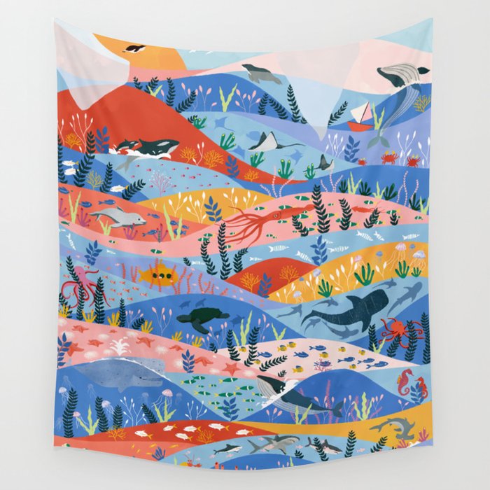oceans Wall Tapestry