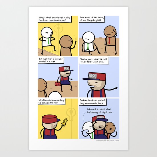 Antics #043 - OUTSIDE QUEST: PART 2 Art Print